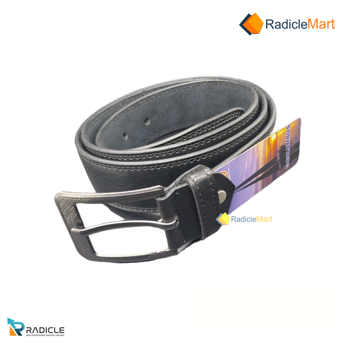 BLACK REXINE BELT